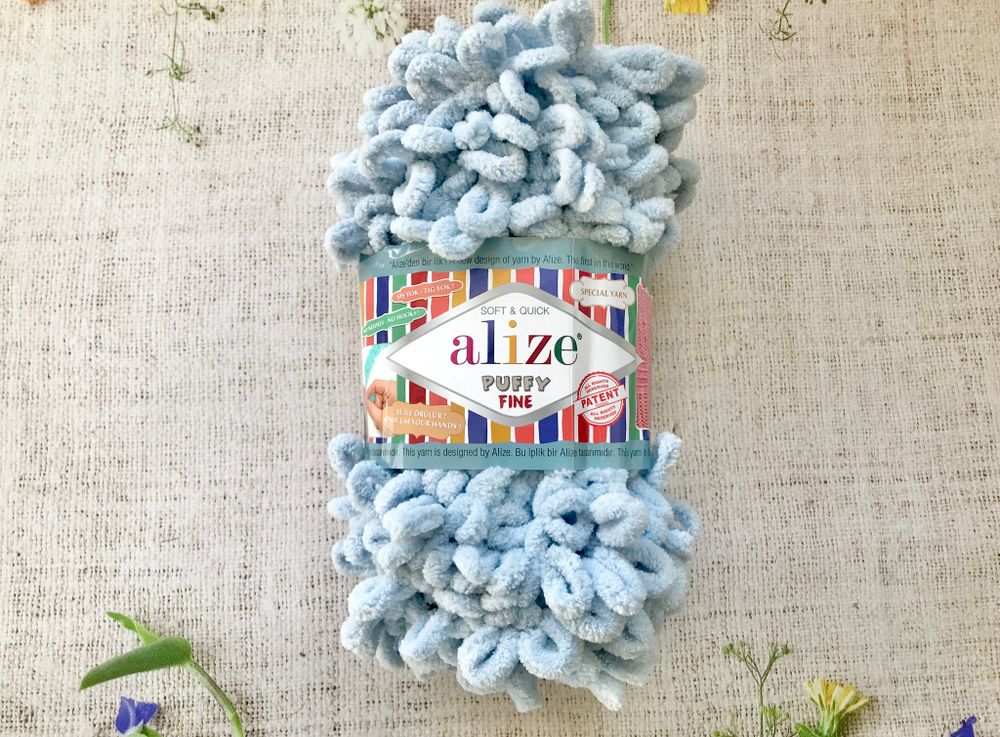 ALIZE "Puffy Fine", 500 серо-голубой