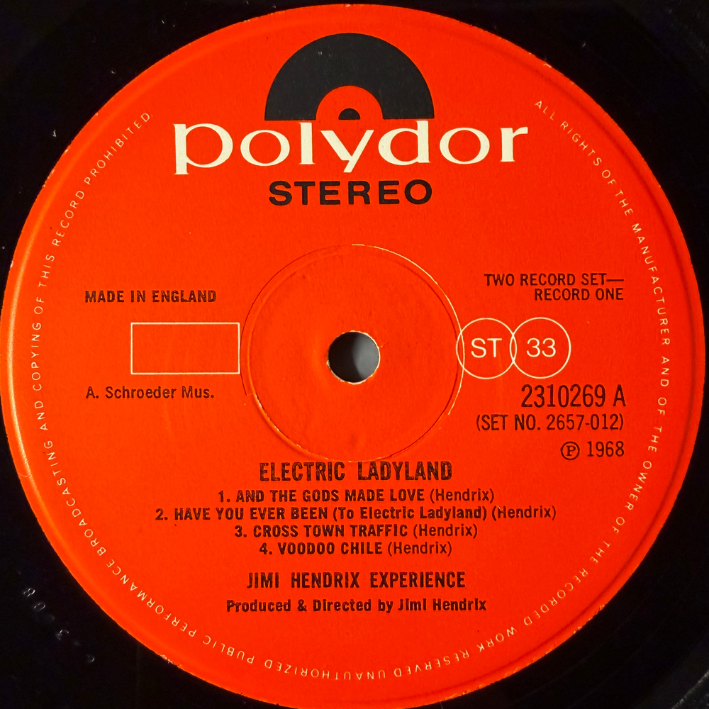The Jimi Hendrix Experience ‎– Electric Ladyland 2LP (Англия 1973г.) Т