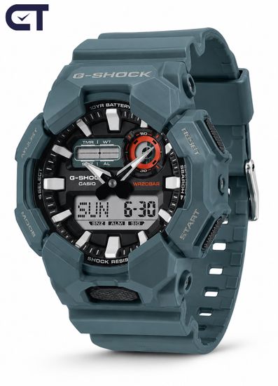 CASIO GA-010-2ADR G-SHOCK мужские наручные часы — аналогово-цифровая модель с 10-летней батареей и Carbon Core Guard