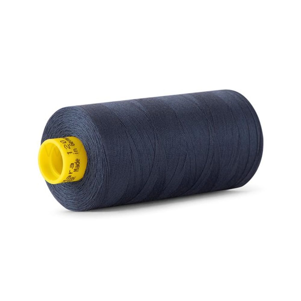 Нитка Gutermann Mara 120 (1000 метров), 1 кат., универсальная | 9110 джинсовый темн.синий