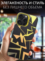 Дизайнерский чехол из пластика для IPHONE 16 PRO с усиленной защитой камеры и глянцем