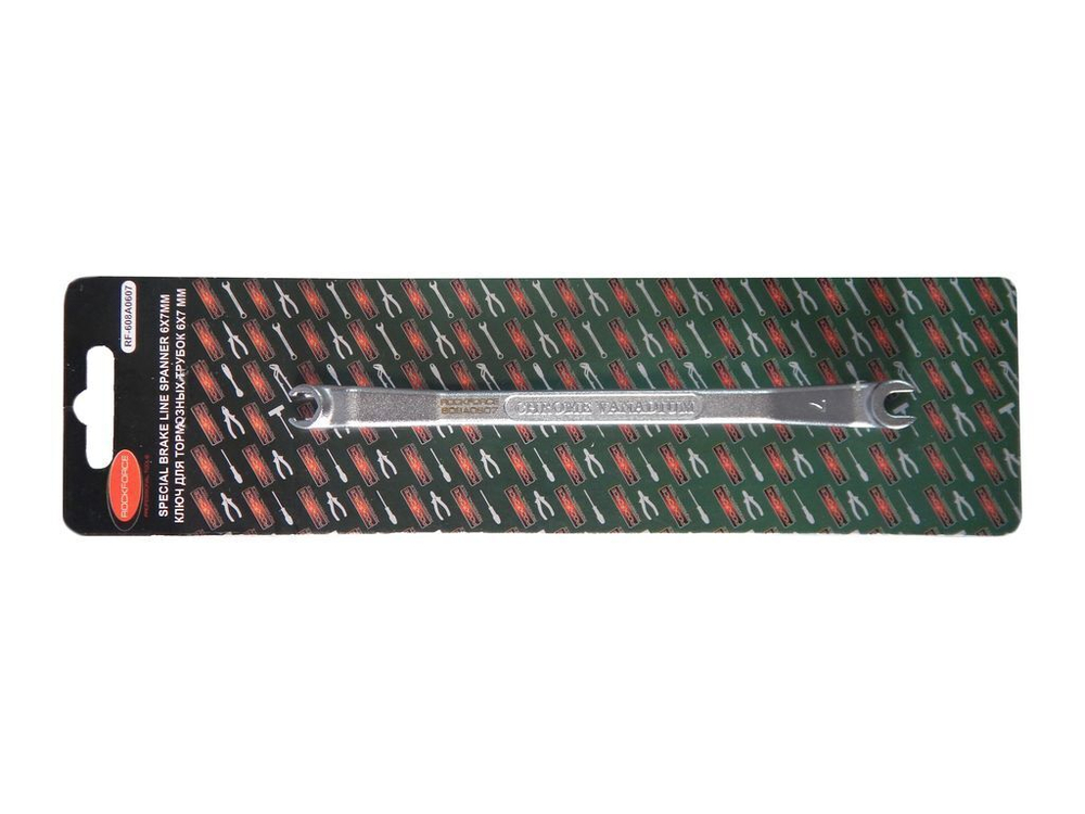 Ключ для тормозных трубок с изгибом 45° 8x9мм, блистере RockForce##Rock FORCE RF-608A0809