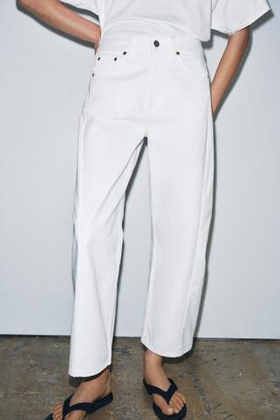 ДЖИНСЫ ZW COLLECTION ANKLE RELAXED СО СРЕДНЕЙ ПОСАДКОЙ — ZARA