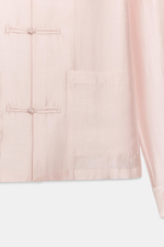 ZW COLLECTION SATIN SHIRT WITH FROG FASTENING — ZARA