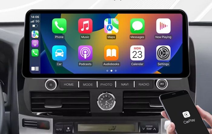 Магнитола для Toyota Land Cruiser Prado 120, Lexus GX470 - Redpower 85182XLB монитор 12.3" QLED в стиле BMW, Android 14, Быстрейшая, CarPlay, 4G SIM-слот