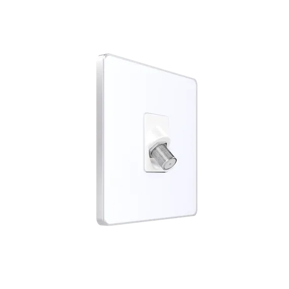 Розетка телевизионная TV/FM/SAT 5-2400Mгц Systeme Electric Infinity Арктический лед FSE000198