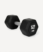 Гантель гексагональная STARFIT DB-301PRO 12 кг, обрезиненная, черный, пара