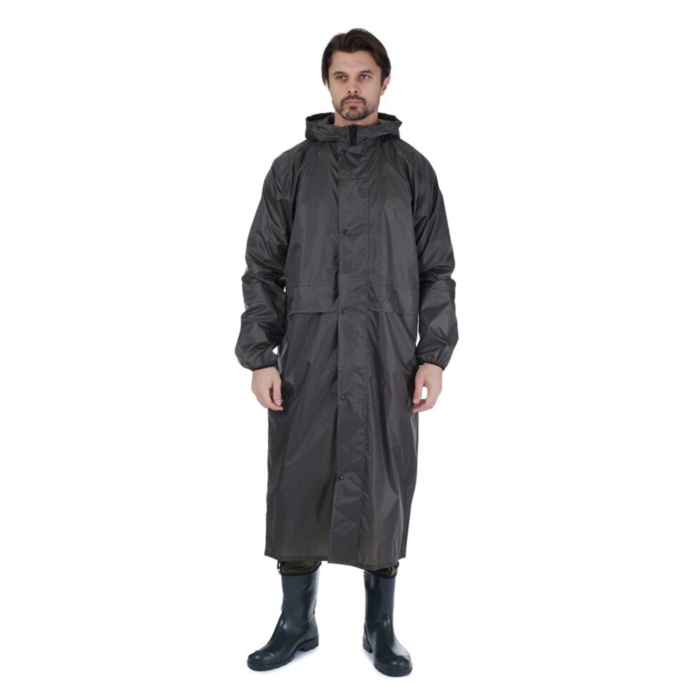 Плащ Skadi влагозащ. проклеен. Роса, ткань Taffeta PU 3000 мм, цв. хаки, р. 48-50   MB-SK-15