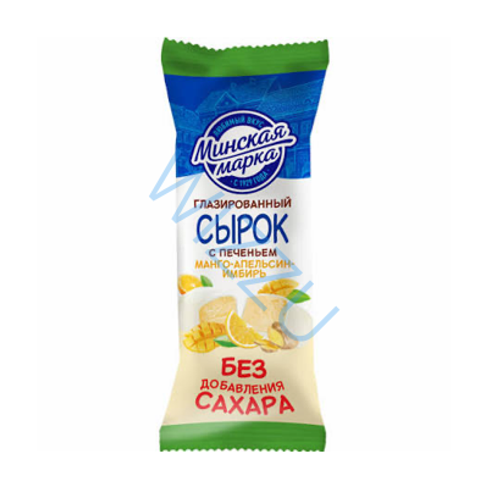 Сырок без сахара 20% Манго-Апельсин-Имбирь "Минская марка" 45г*40шт