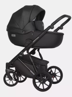 Коляска 2 в 1 Riko Basic Montana Ecco цвет 12 Black (черный)