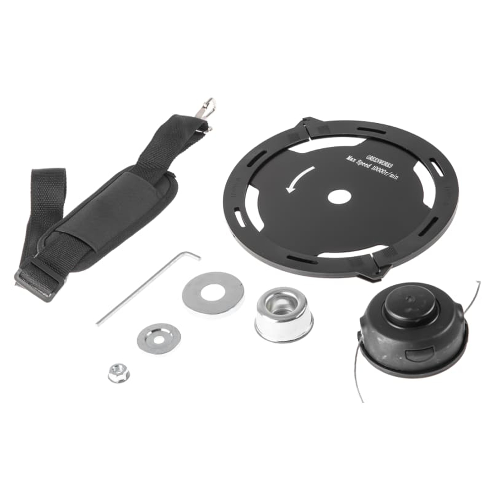 Триммер аккумуляторный Greenworks GD40BC, 40V, 40 см, бесщеточный, с 1хАКБ 8 Ач и ЗУ (1301507UH)