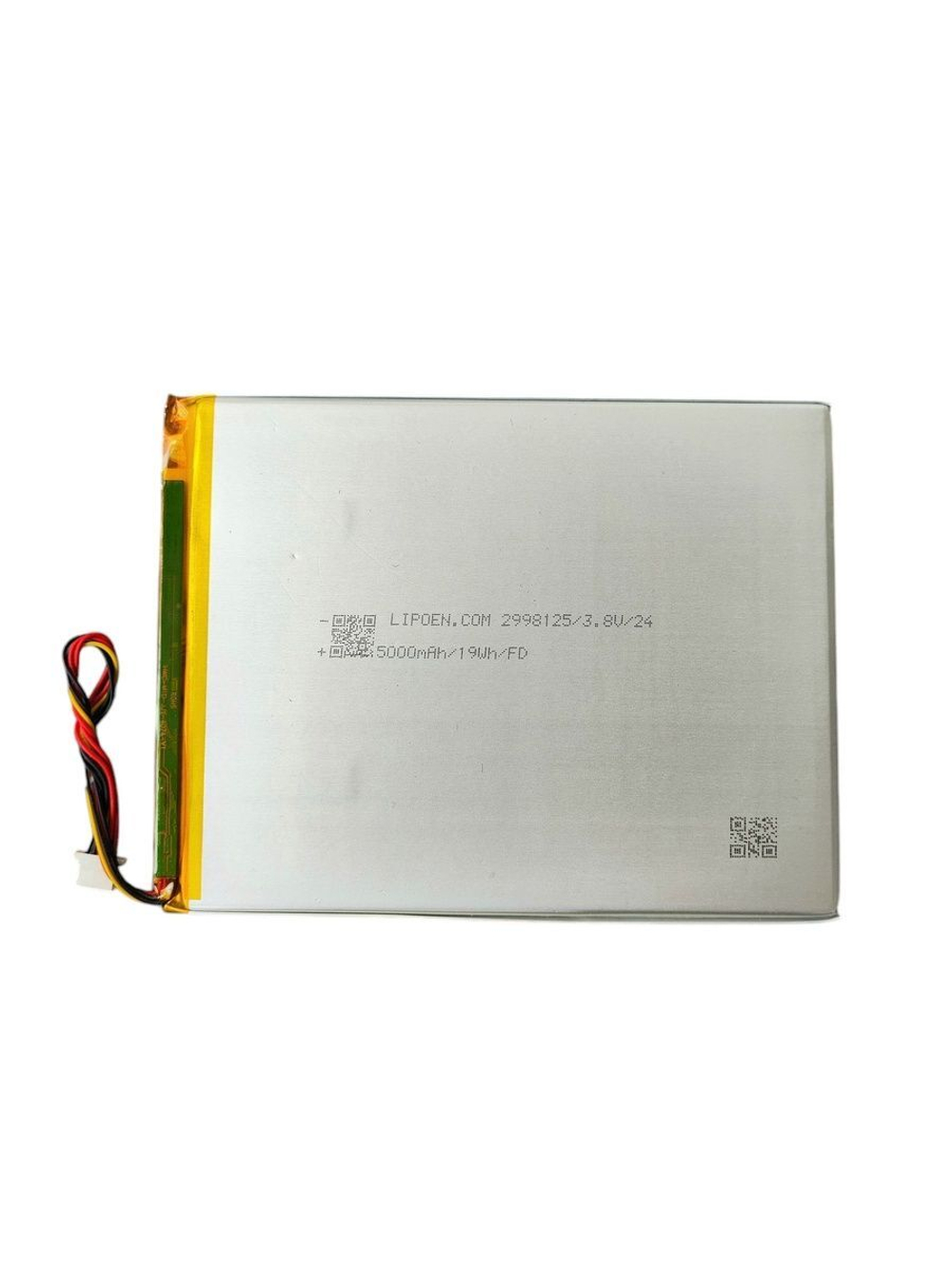 Аккумулятор для планшета Dexp C38 Kids 3G, 3,8 V , 5000 mAh , 127мм x 98мм x 3мм , коннектор 5 PIN