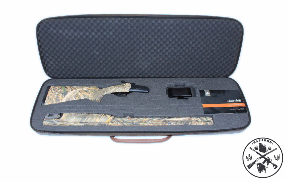 Ружье Akkar Churchill 206 Camo O&U Shotgun 12ga 3.5" 89cm VR MC-5 R/ Tree Max-5 Auto safety Ejector