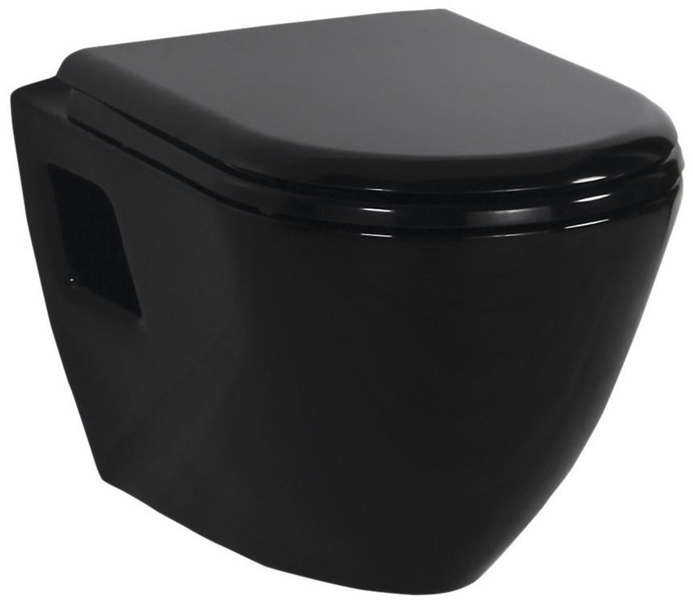 TP325-11SI00E-0000 Унитаз подвесной 35.5*49.8 см чёрный