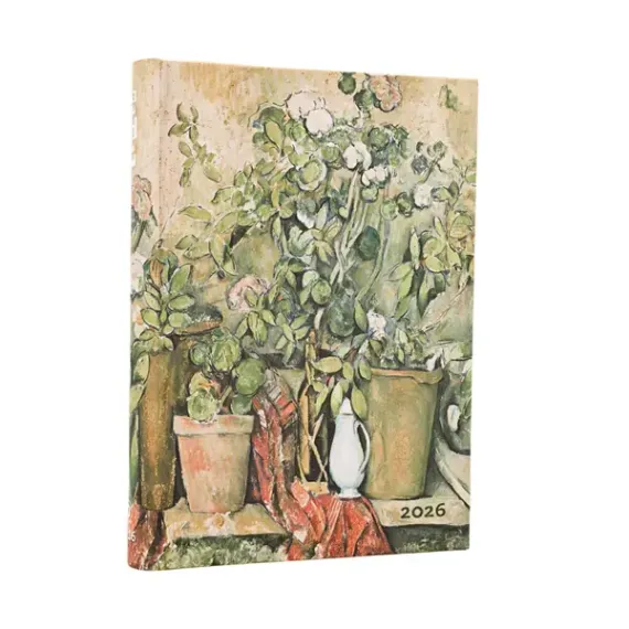 Gündəlik/Ajanda/Ежедневник/Diary 2026 DP 12 / Cezanne’s Terracotta Pots and Flowers / Midi/ Day-at-a-time