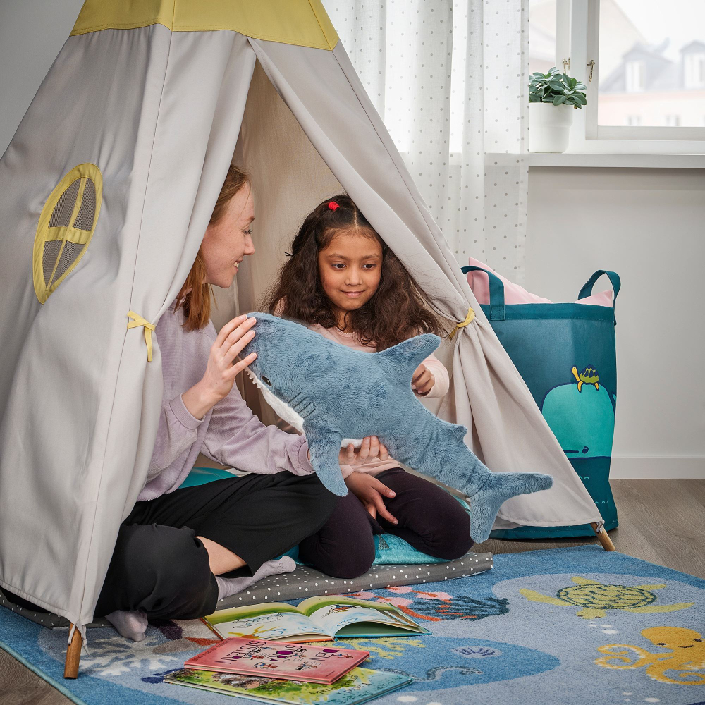 Мягкая игрушка IKEA BLAHAJ (БЛОХЭЙ), Акула, 55 см