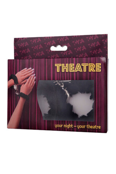 Наручники черные Love Cuffs Theatre (Цвет: черный)