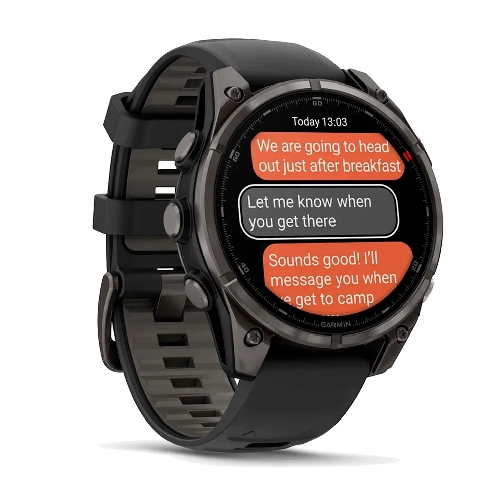Умные часы Garmin Fenix 8 Pro, 47mm, Amoled Sapphire Titanium Carbon Gray (010-03198-01)