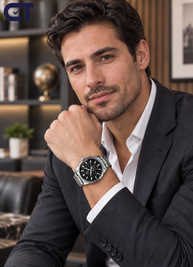 CASIO EFV-650D-1AVUDF EDIFICE мужские наручные часы — стальной хронограф с черным циферблатом