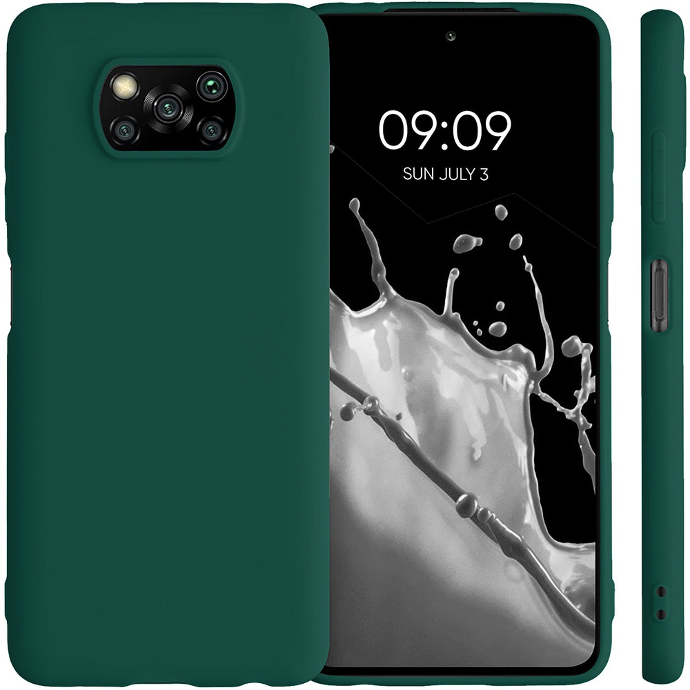 Мягкий Soft Touch чехол из силикона для XIAOMI POCO X3 / X3 PRO / X3 NFC с бархатной подкладкой