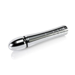 Фаллоимитатор для электростимуляции Glossy Glen Dildo - 14 см. (Цвет: серебристый)