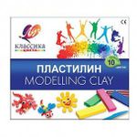 Пластилин Луч КЛАССИКА 10 цв. 200 г со стеком