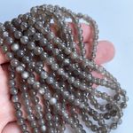 Бусины лунный камень серый А шар гладкий 4,5 мм