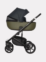 Коляска 2 в 1 Riko Basic Ozon 02 черно-зеленый
