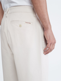 Брюки Calvin Klein Tapered Leg Cropped Chinos Chalk