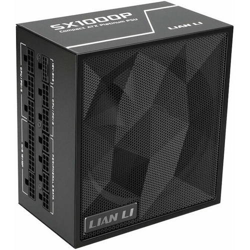 Блок питания Lian Li 1000W SX1000P Black, модульный, 16 Pin PCIe 5.1, 80 PLUS Platinum (G9P.SX1000P.B000.RU)