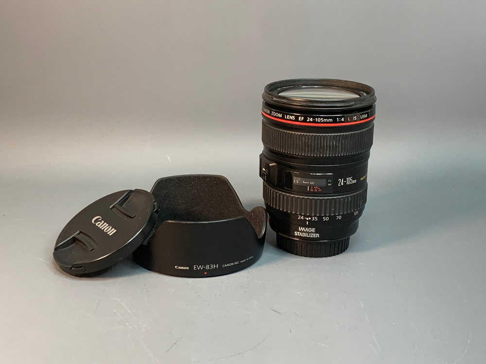 Canon EF 24-105mm 4L IS USM царапины на передней линзе