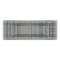 Блюдо прямоугольное 42см Nachtmann Square серое