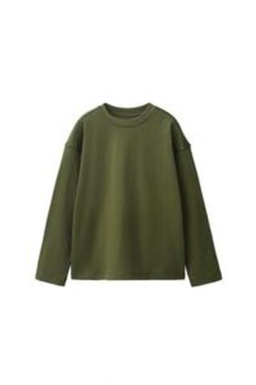 ZARA НАБОР ИЗ 3 ЛОНГСЛИВОВ: ОДНОТОННЫЕ И В ПОЛОСКУ, СЕРЫЙ/СИНИЙ
