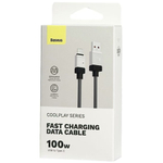 Кабель-зарядка Type-C Baseus CoolPlay Series 100W 1м (CAKW000601) черный