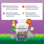 NaturesPlus, Animal Parade®, жевательные мультивитамины для детей, со вкусом винограда, 180 таблеток в форме животных