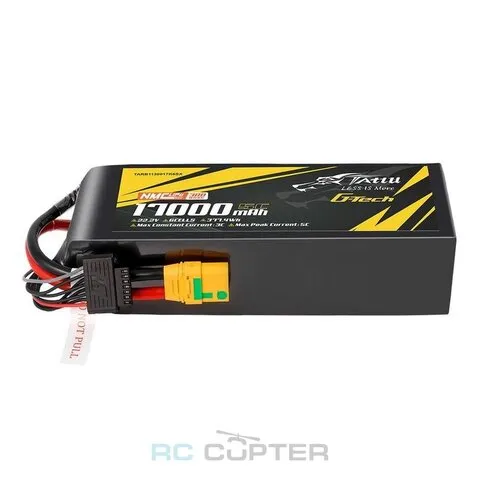 АКБ Gens Ace Tattu NMC 17000mAh 22.2V 10C 6S G-Tech Semi-solid state Lipo battery (полутвердотельная) 300Wh/kg