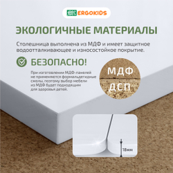 Письменный стол для школьников Ergokids Bravo Max