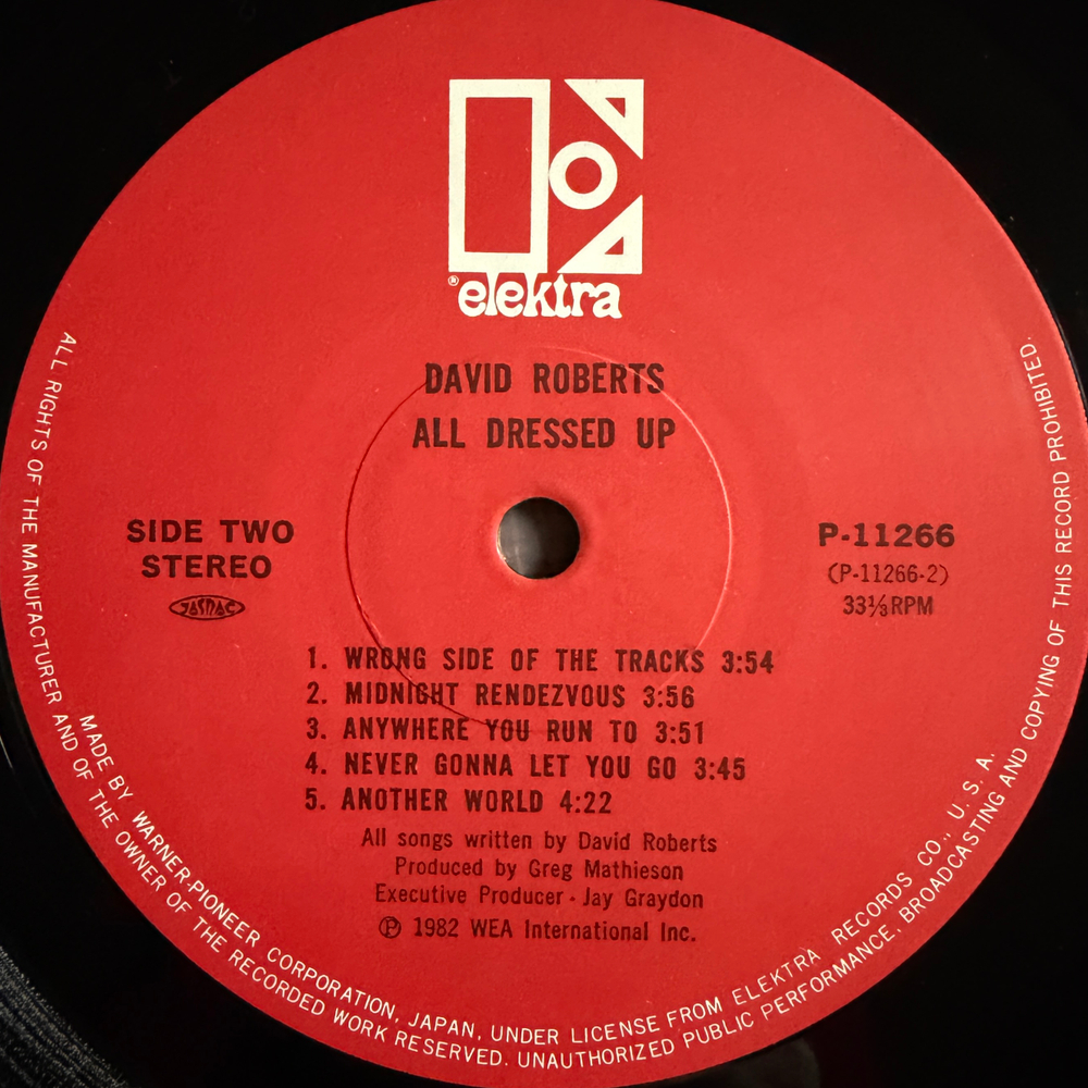 David Roberts – All Dressed Up (Япония 1982г.)