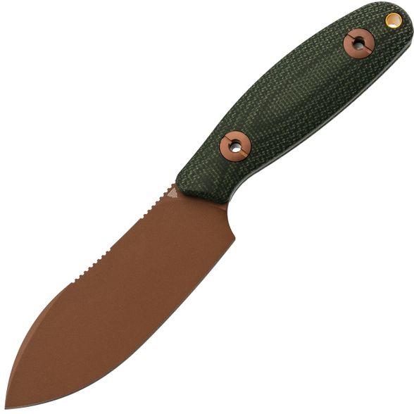 Цена наПоходный нож Trivisa Aubergine-GM, сталь 14C28N, рукоять микарта, зелёный