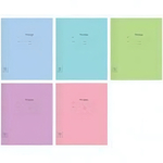 Тетрадь А5 18л. клетка "Одноцветная. Линовка" (Спейс)