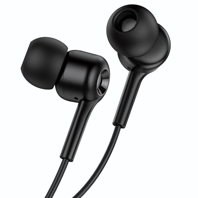 Гарнитура HOCO M82, вакуумные, разъем Jack, кабель 1.2 м Black