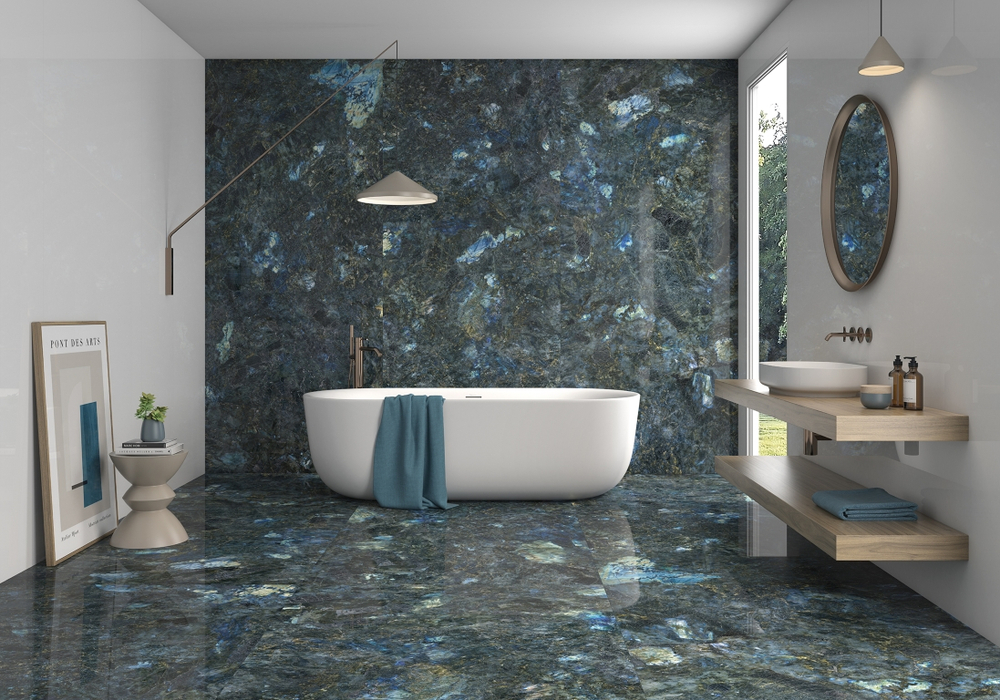 Geotiles Labradorite Leviglass Blue 60x120