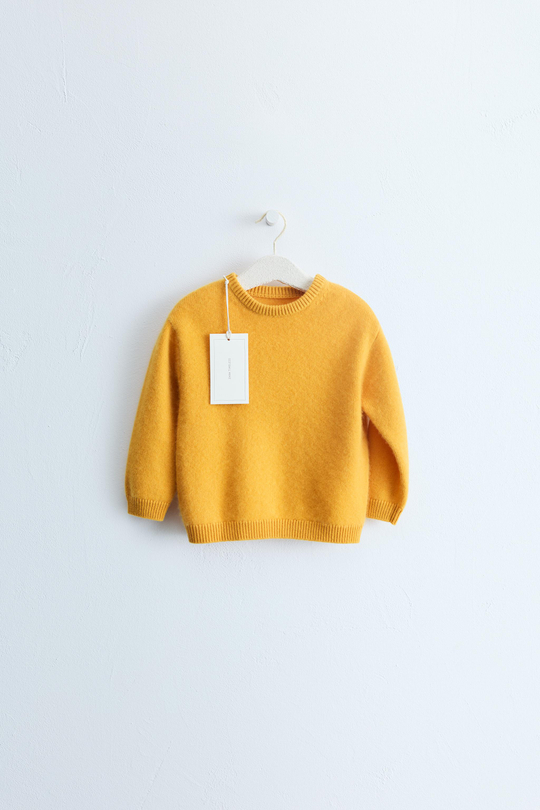 ZARA TIMELESS — СВИТЕР ИЗ 100% КАШЕМИРА, ЖЕЛТЫЙ