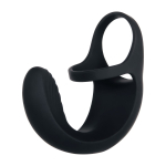 Эрекционное кольцо с вибрацией и стимуляцией мошонки Vibrating Ball Cradle (Цвет: черный)
