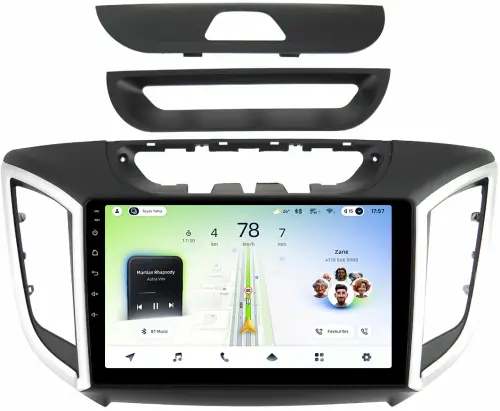 Магнитола для Hyundai Creta 1 2016-2021 - Teyes CC4L монитор 9" IPS, Android 14, Быстрая, Snapdragon 662, CarPlay, 4G SIM-слот