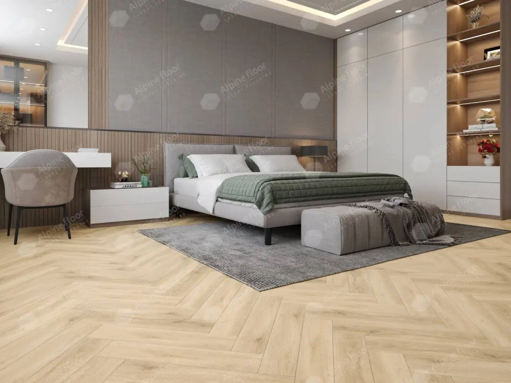 Каменно-полимерная плитка Alpine Floor Паркет лайт (Parquet Light) Дуб Ригель ЭКО 13-24