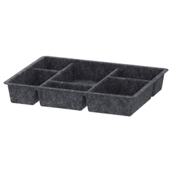 IKEA RAGGISAR  (ИКЕА РАГГИСАР)  -  Короб для хранения - тёмно-серый 40x30 см