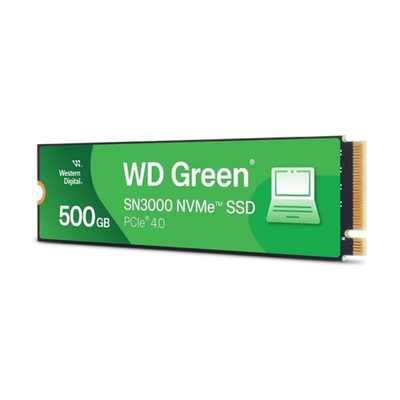 Твердотельный накопитель SSD 500GB WD Green SN3000, PCI-E 4.0 x4 M.2 2280, [R/W - 5000/4100 MB/s]