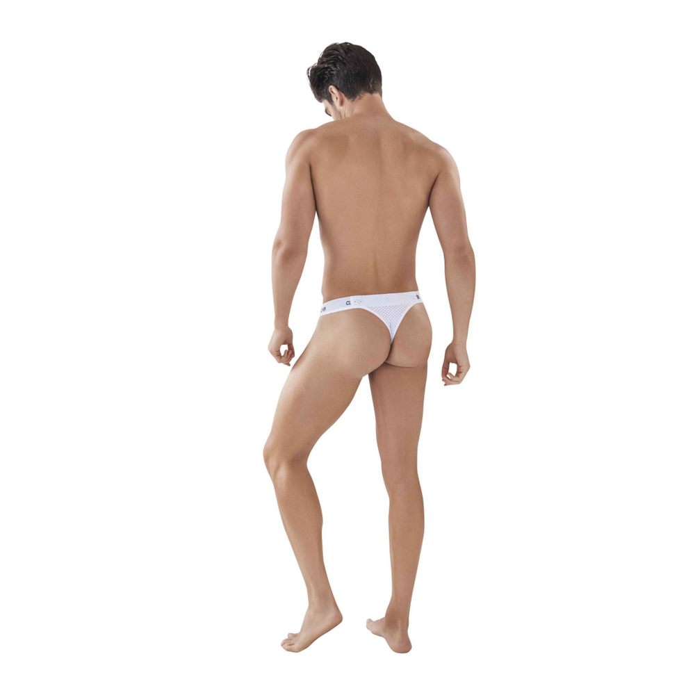 Белые мужские трусы-тонги Latin Lust Thong (Размер: L) (Цвет: белый)