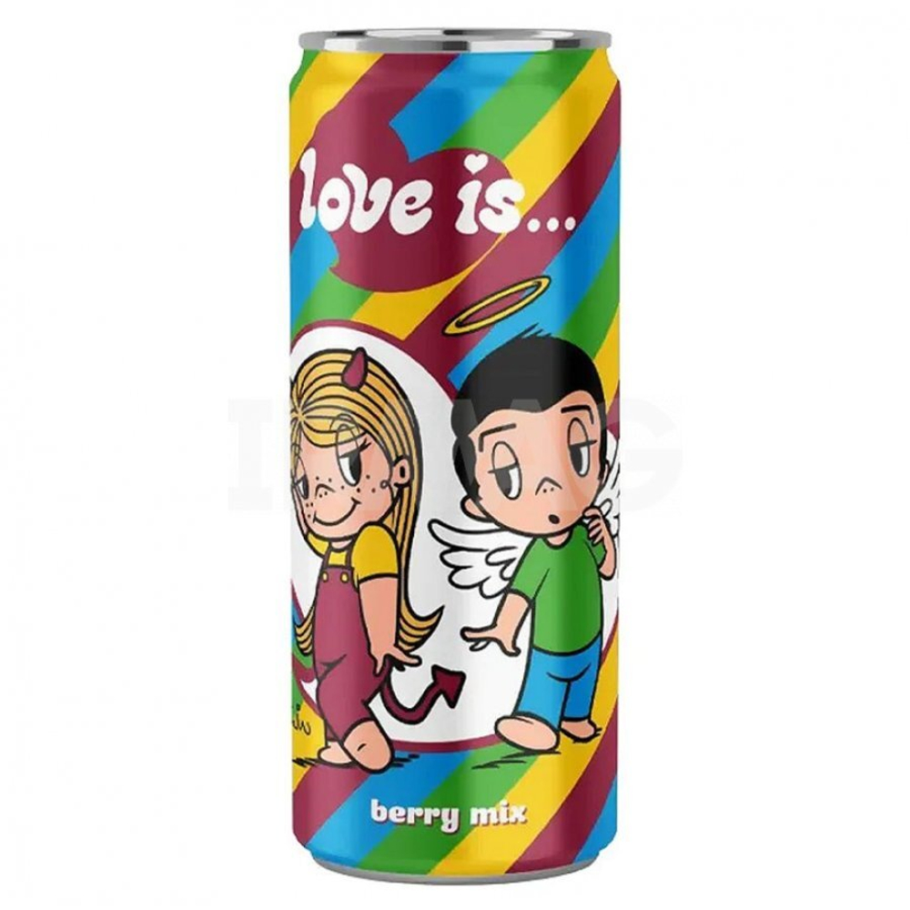 Напиток LOVE IS газированный Ягодный Микс 330мл